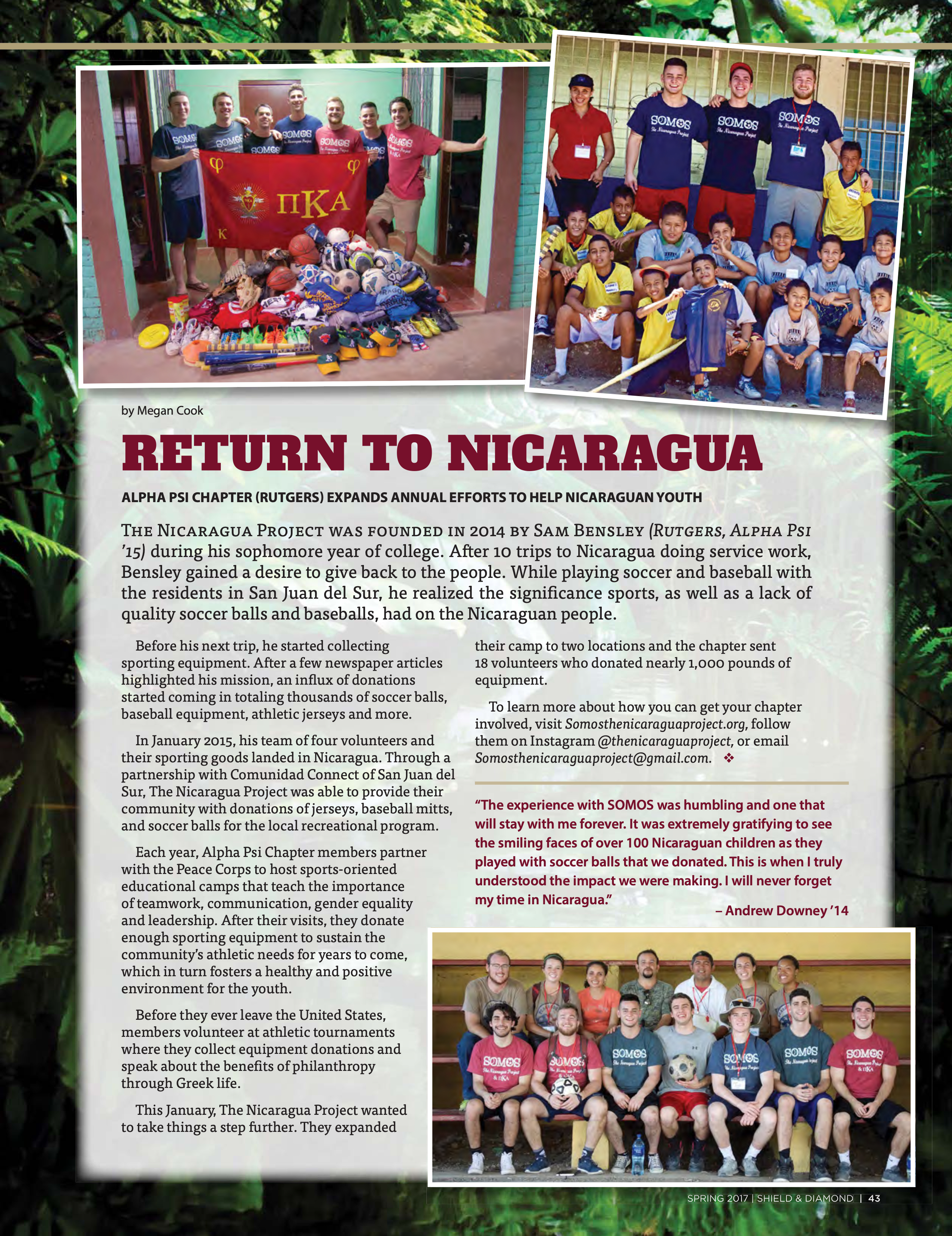 Return to Nicaragua